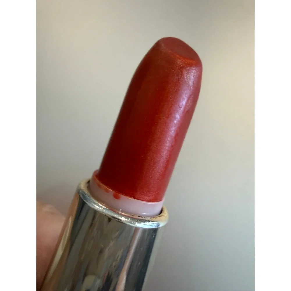 Estee‎ Lauder All-Day Lipstick Torrid Red Shimmer Vintage Ribbed Case A32